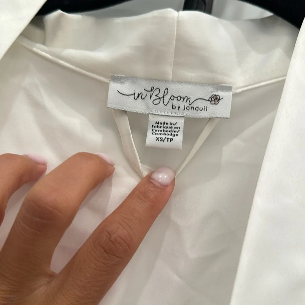 NWT In Bloom Mrs satin robe size x small